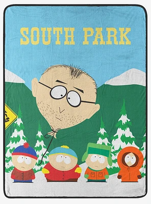 South Park Bus Stop Micro Raschel Throw