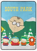 South Park Bus Stop Micro Raschel Throw