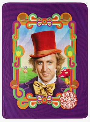 Willy Wonka Wonderful Wonka Micro Raschel Throw