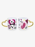 The Nightmare Before Christmas Jack & Sally Heart Handle Mug Set