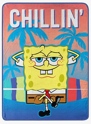 SpongeBob SquarePants Chillin Micro Raschel Throw