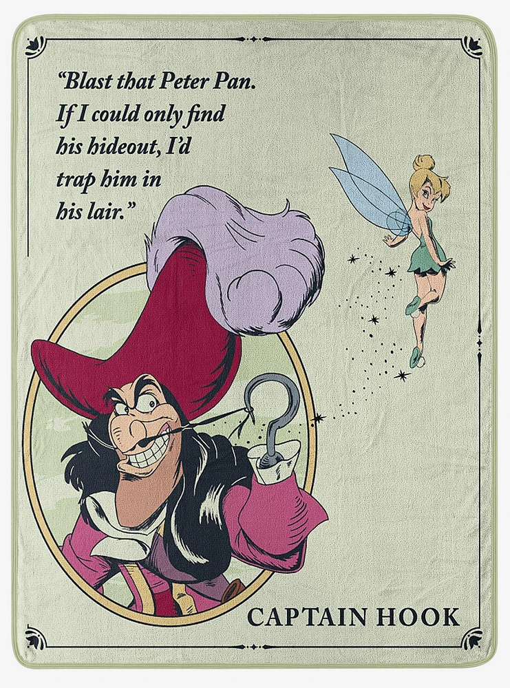 Disney Peter Pan Tinks Betrayal Micro Raschel Throw