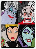 Disney Villains Portraits For Evil Micro Raschel Throw