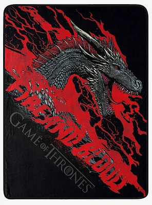 Game of Thrones Fire And Blood Micro Raschel Throw