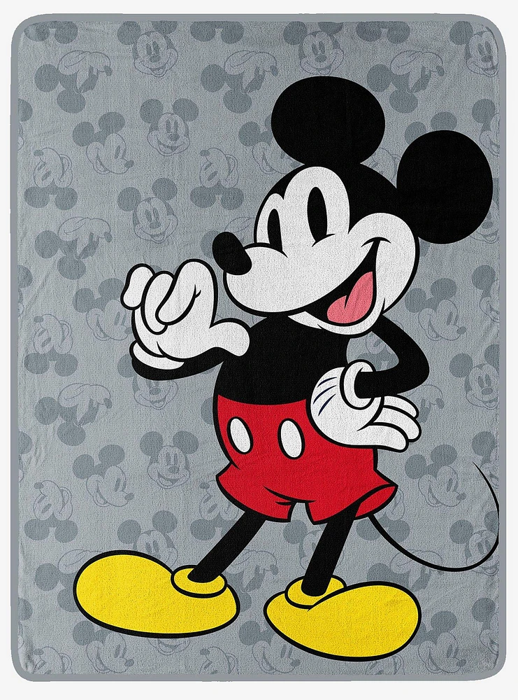 Disney Mickey Mouse This Is Mickey Micro Raschel Throw