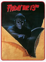 Friday the 13th Axe Poster Micro Raschel Throw