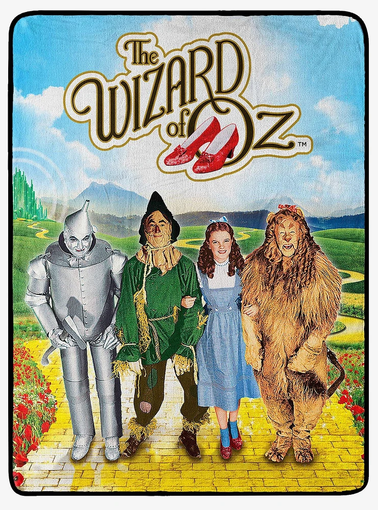 The Wizard of Oz We're Home Micro Raschel Throw