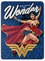 DC Comics Wonder Woman Believe In Wonder Micro Raschel Throw