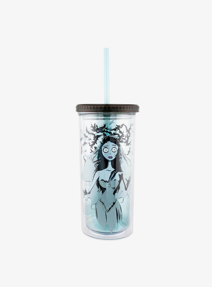 Corpse Bride Emily & Crows Acrylic Travel Cup