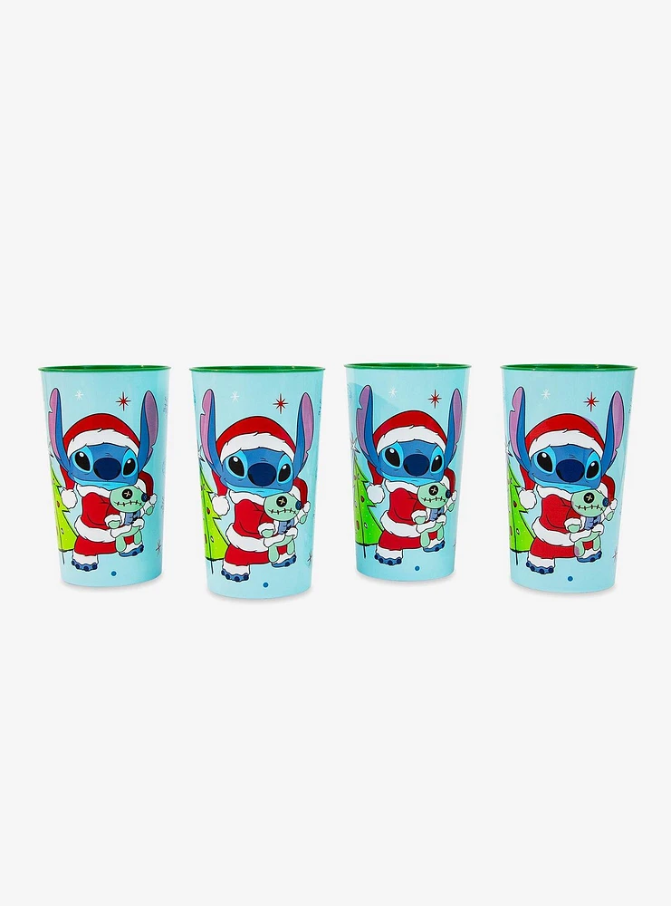 Disney Stitch Santa Holiday Cup Set