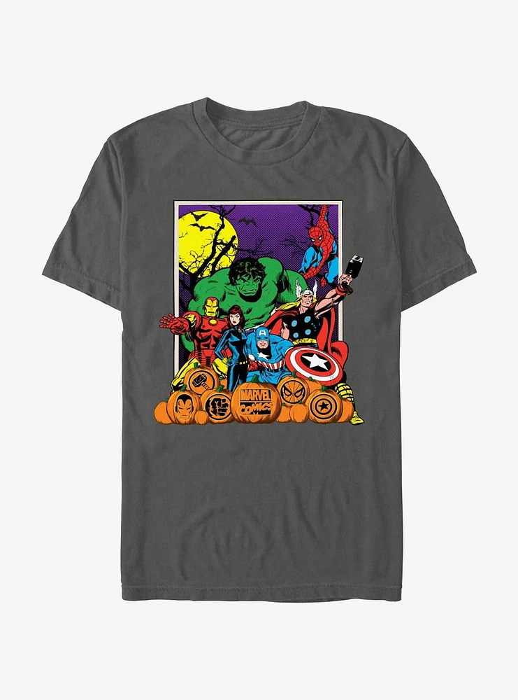 Marvel Avengers Halloween Pals Garment Dye T-Shirt