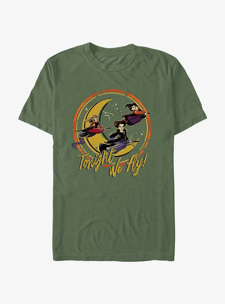 Disney Hocus Pocus Tonight We Fly Garment Dye T-Shirt