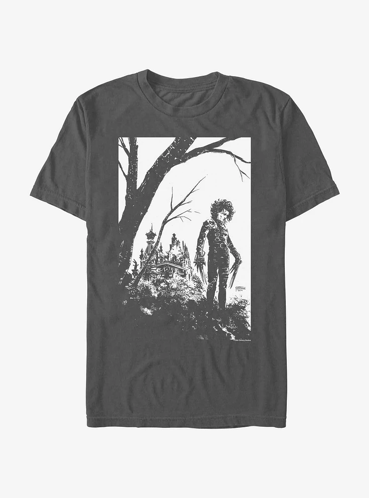 Edward Scissorhands Cover Garment Dye T-Shirt