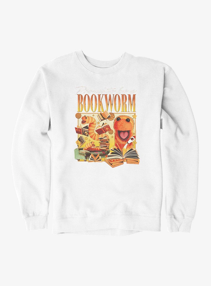 Sesame Street Slimey Proud To Be A Bookworm Sweatshirt