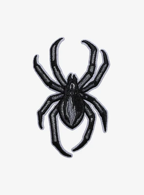 Silver & Black Spider Patch