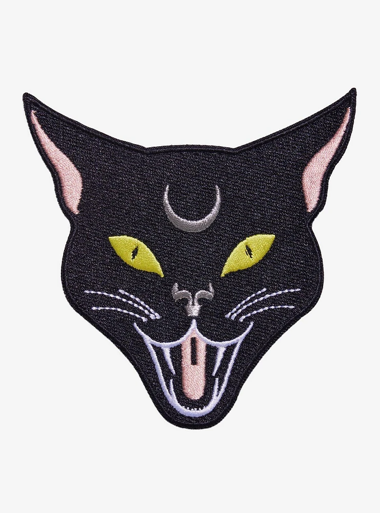 Black Cat Moon Patch