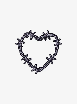 Barbed Wire Heart Patch