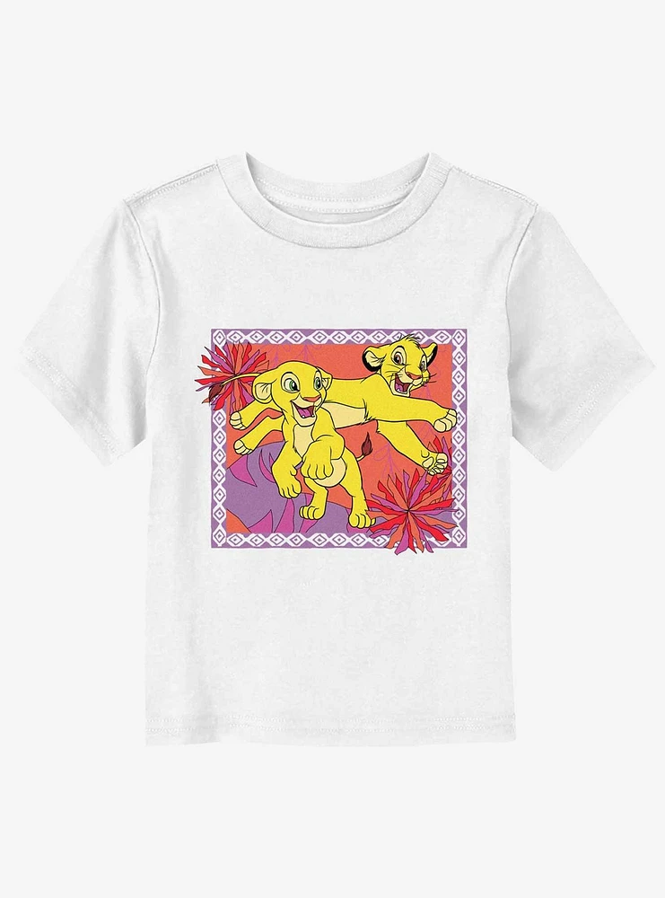 Disney The Lion King Simba And Nala Playing  Frame Toddler T-Shirt