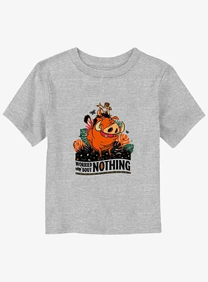 Disney The Lion King Worried Bout Nothing Portrait Toddler T-Shirt