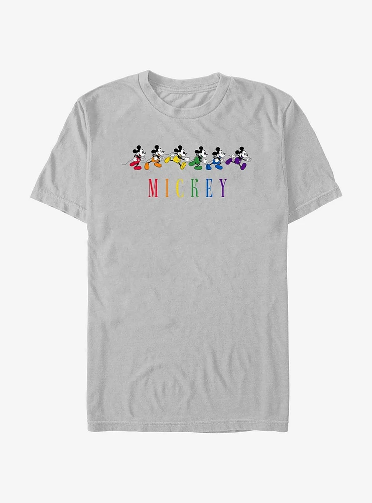 Disney Mickey Mouse Rainbow Steps  T-Shirt