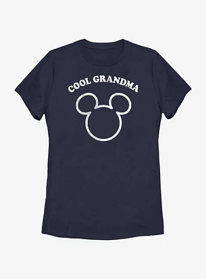 Disney Mickey Mouse Cool Grandma Outline Womens T-Shirt