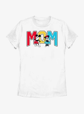 Disney Mickey Mouse Mom Collegiate Womens T-Shirt