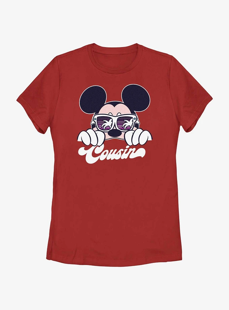 Disney Mickey Mouse Cool Cousin Vacay Womens T-Shirt