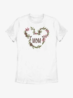 Disney Mickey Mouse Mom Holiday Ears Womens T-Shirt