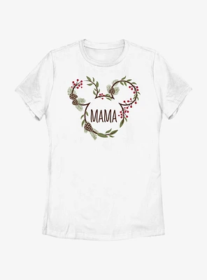 Disney Mickey Mouse Mama Holiday Ears Womens T-Shirt