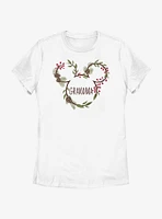 Disney Mickey Mouse Grandma Holiday Ears Womens T-Shirt