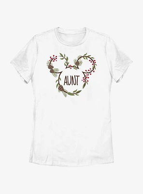 Disney Mickey Mouse Aunt Holiday Ears Womens T-Shirt