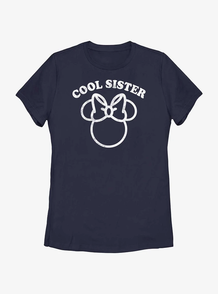 Disney Minnie Mouse Cool Sister Ears Womens T-Shirt