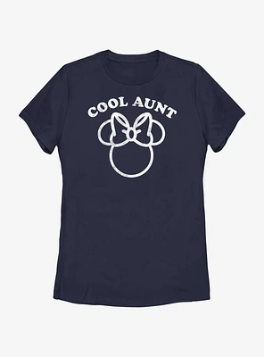 Disney Minnie Mouse Cool Aunt Ears Womens T-Shirt