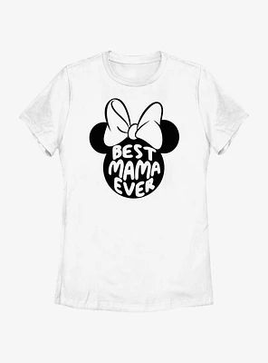 Disney Minnie Mouse Best Mama Ever Ears Womens T-Shirt