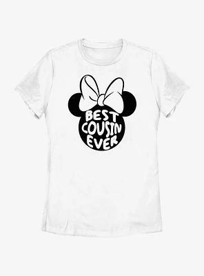 Disney Minnie Mouse Best Cousin Ever Ears Womens T-Shirt