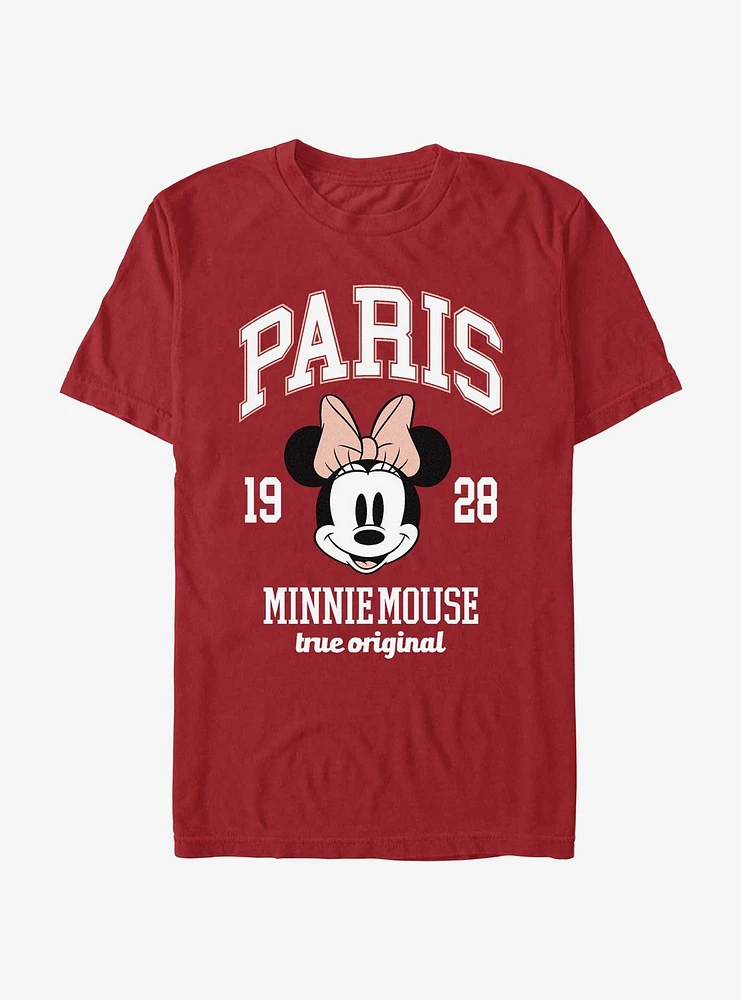 Disney Minnie Mouse Paris 1928 Collegiate T-Shirt