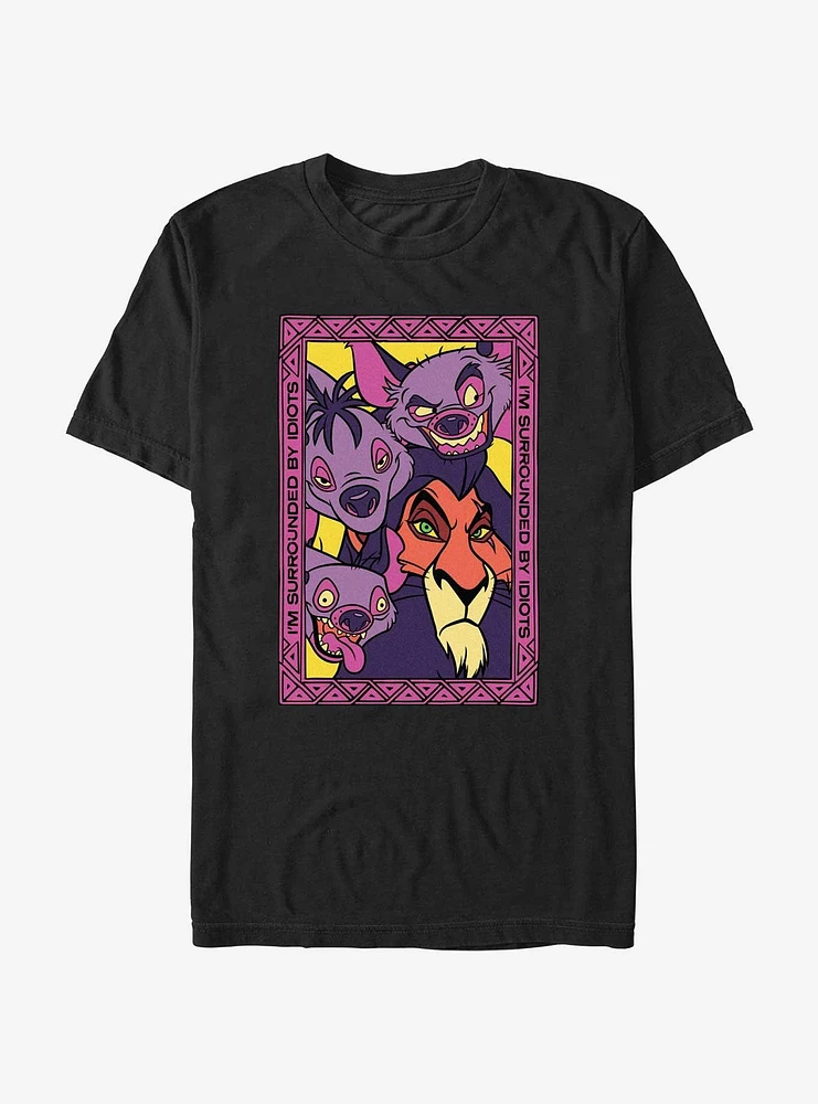 Disney The Lion King Scar and Hyenas Frame T-Shirt