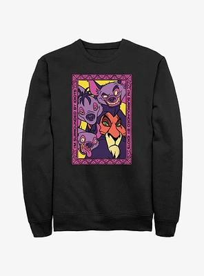 Disney The Lion King Scar and Hyenas Frame Sweatshirt