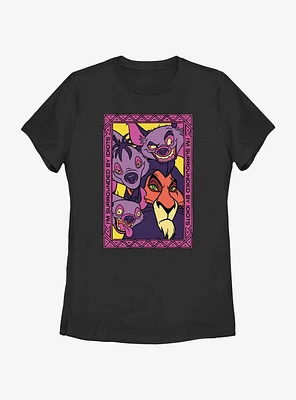 Disney The Lion King Scar and Hyenas Frame Womens T-Shirt