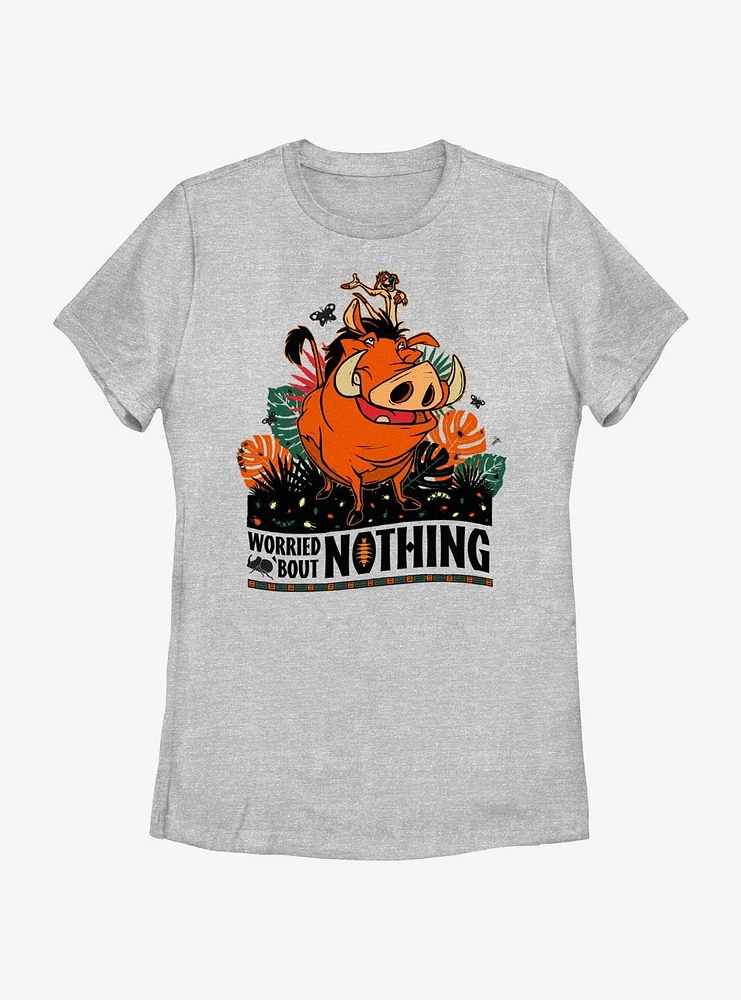 Disney The Lion King Worried Bout Nothing Portrait Womens T-Shirt