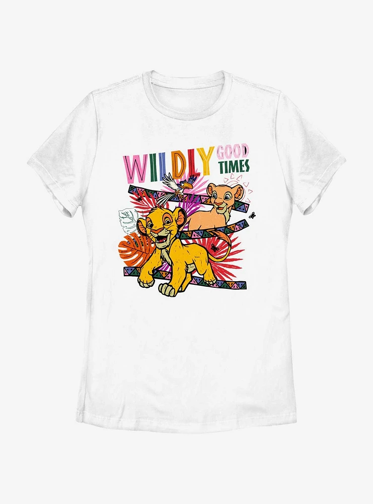 Disney The Lion King Wildly Good Times Womens T-Shirt