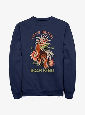 Disney The Lion King Life Is Brutal Scar Sweatshirt