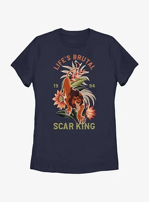 Disney The Lion King Life Is Brutal Scar Womens T-Shirt