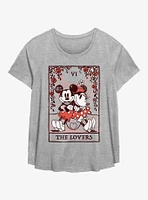 Disney Mickey Mouse & Minnie The Lovers Girls T-Shirt Plus