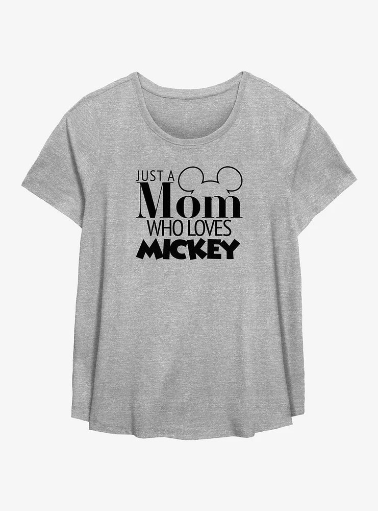 Disney Mickey Mouse Mom Loves Girls T-Shirt Plus