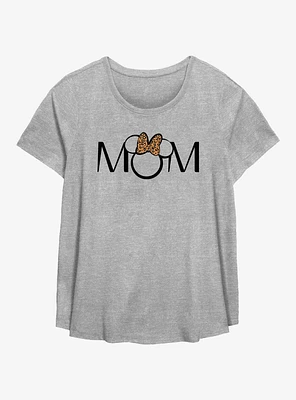 Disney Minnie Mouse Mom Leopard Ears Girls T-Shirt Plus