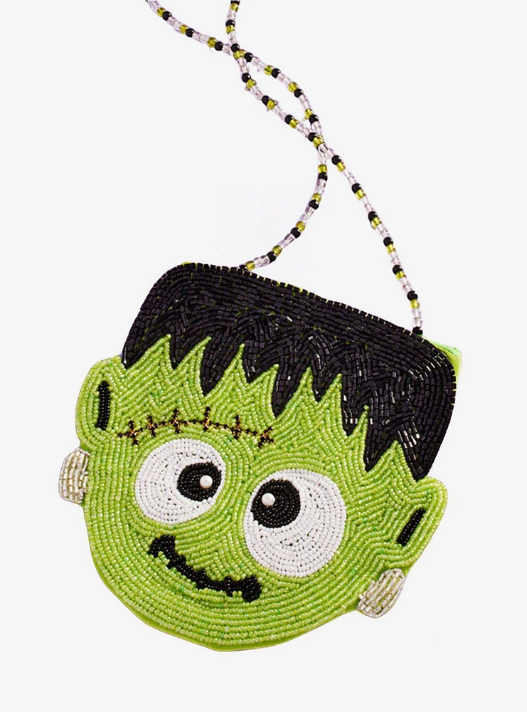 Frankenstein Beaded Mini Crossbody Bag