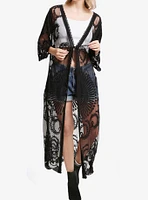 Black Lace Boho Kimono