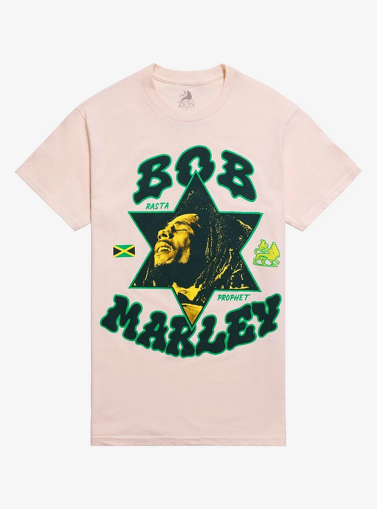 Bob Marley Rasta Prophet Relaxed Fit Girls T-Shirt