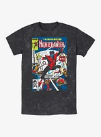 Marvel X-Men Nightcrawler Comic Cover Mineral Wash T-Shirt